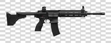 下载 M416 W Stock Ruger Ar 556 PNG file