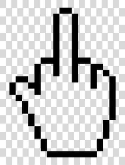 下载 中間 Finger Cursor PNG file