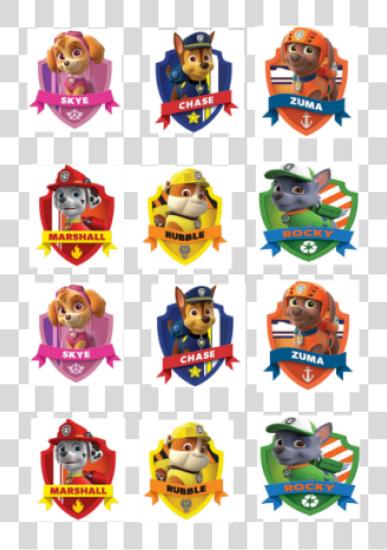 Download Characters Cupcake Printable Paw Patrol Characters PNG file