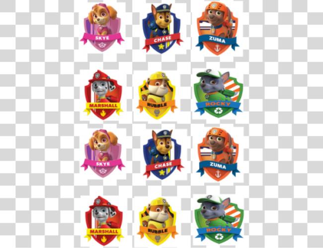 Download Characters Cupcake Printable Paw Patrol Characters Clip Art