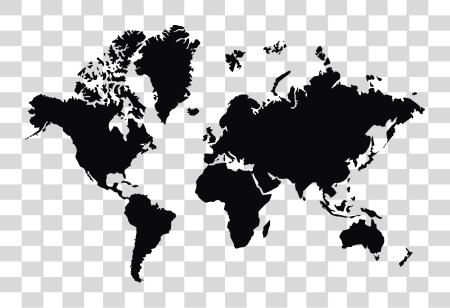 Download mundo mapa mundo mapa negro y blanco PNG file