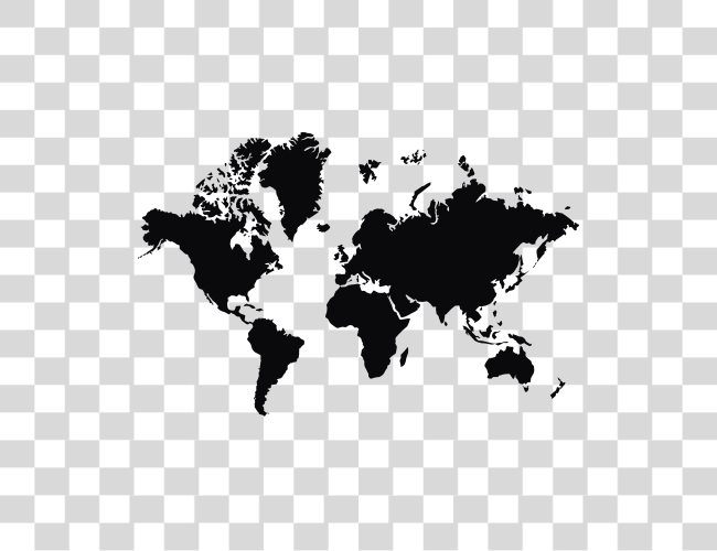 Download World Map World Map Black And White Clip Art