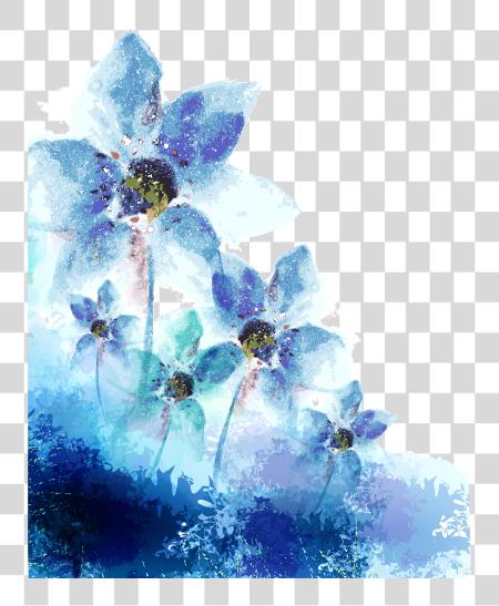 下载 2486 X 3100 40 水彩 花 紫色 PNG file