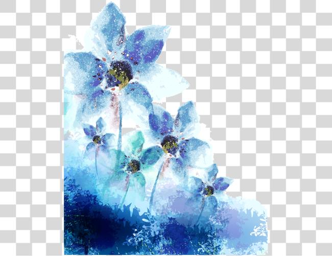 Download 2486 X 3100 40 Watercolor Flower Purple Clip Art