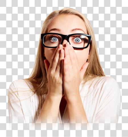 Download Shocked Shocked Woman Face PNG file