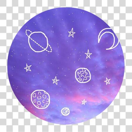 Download Purple Aesthetic Galaxy PNG file