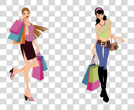 Download Fashion Shopping Girl Vector Fashion Girl Vector PNG file