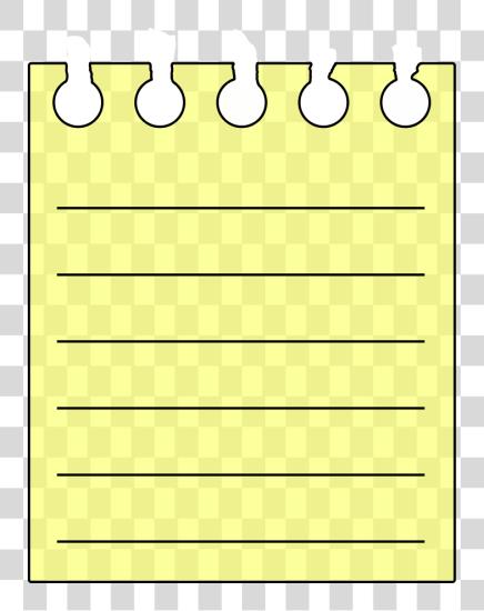 Download amarillo Notepad Note PNG file