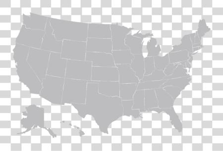 Download Map Image United States Grey Map PNG file