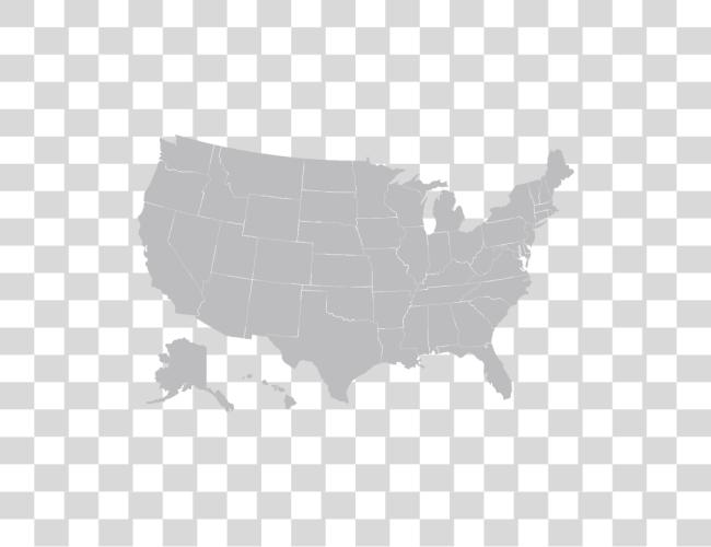 Download Map Image United States Grey Map Clip Art