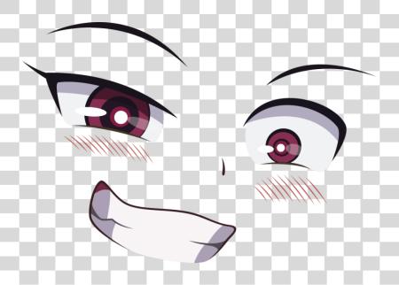 下载 动漫 眼睛 和 Blush 背景 动漫 眼睛 和 嘴 PNG file