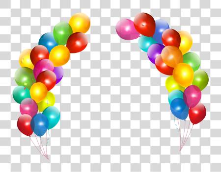 Download colorido globos Image Background Arts para feliz cumpleaños globo PNG file