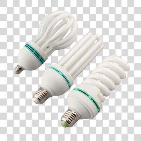 Download Compact Fluorescent Light Bulbs PNG file