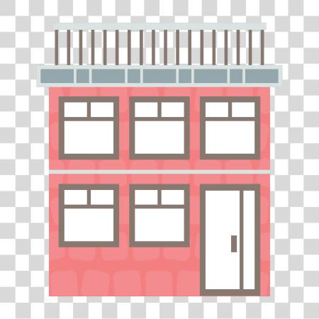 Download Colorful Urban Architecture Building Illustration PNG file