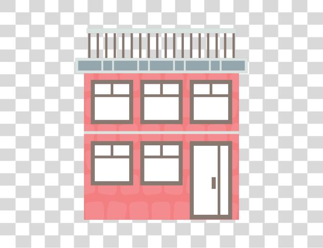 Download Colorful Urban Architecture Building Illustration Clip Art