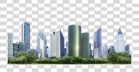 Download Modern ciudad Skyline con Skyscrapers y Architecture PNG file