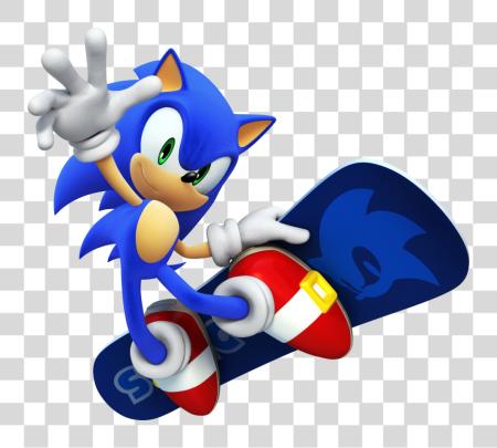 Download Sonic The Hedgehog Iconic Skateboarding Hero File PNG file