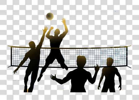 Download Volleyball silueta Gaming PNG file