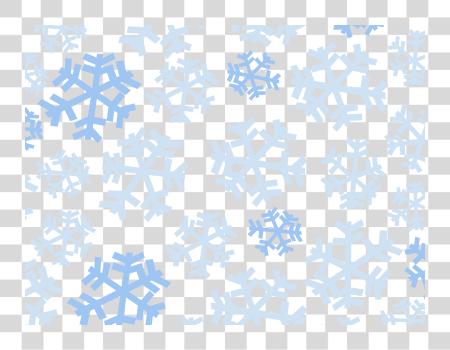 Download Snowflake Winter Pattern Blue Crystal Design PNG file