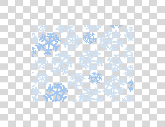 Download Snowflake Winter Pattern Blue Crystal Design Clip Art