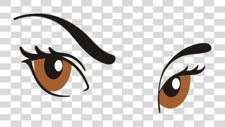 Download Cartoon Eye Illustrations with Expressive Features File PNG file