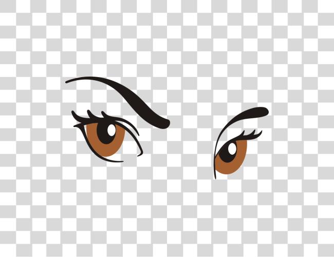 Download Cartoon Eye Illustrations with Expressive Features File Clip Art