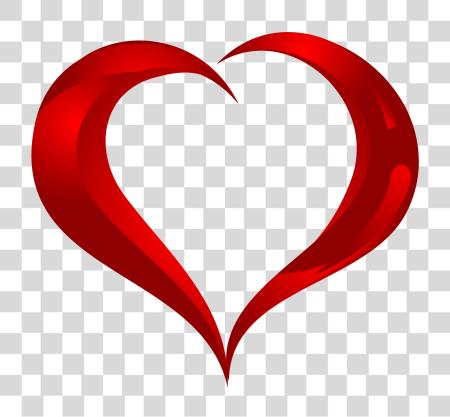 Download Red Heart Symbol for Passion and Romance Design Cutout PNG file