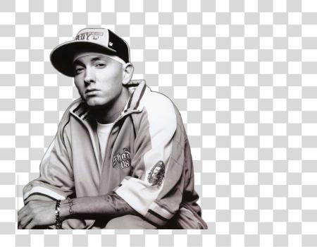 Download Eminem Wearing Cap y TShirt PNG file