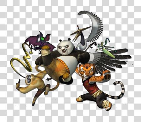 下载 Kung Fu 熊貓 Characters PNG file