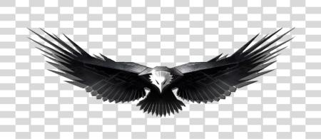 Download Black Eagle Logo Digital Design PNG file