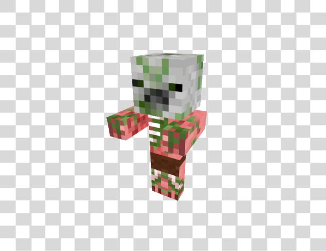 下载 Minecraft Zombie Pigman Clip 艺术