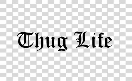 下载 Thug Life 文本 PNG file