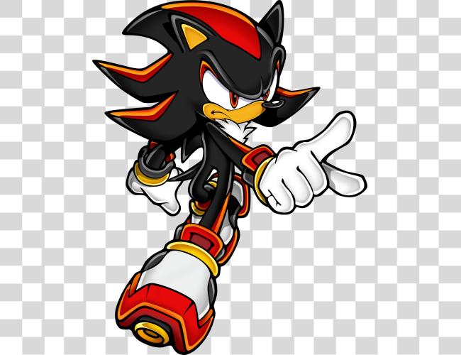 Download Shadow the Hedgehog in Sonic Franchise Design Clip Art