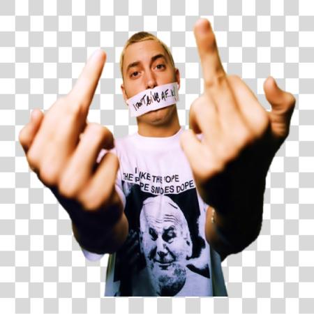 下载 Eminem 中間 Finger PNG file