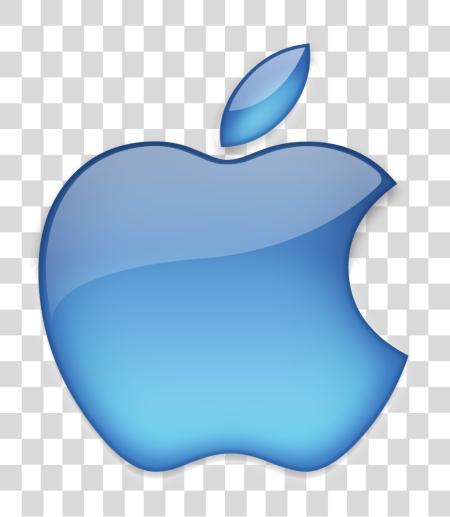 Download manzana azul logotipo PNG file