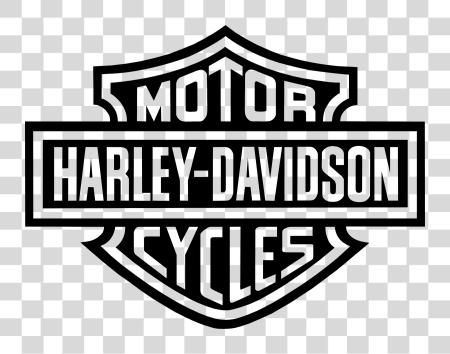 Download Harley Davidson logotipo negro y blanco PNG file