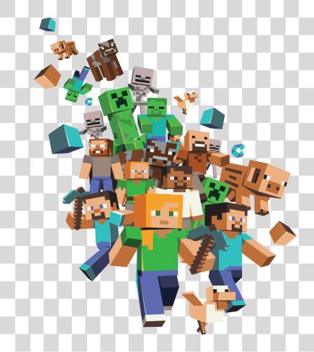 Download Minecraft personajes PNG file