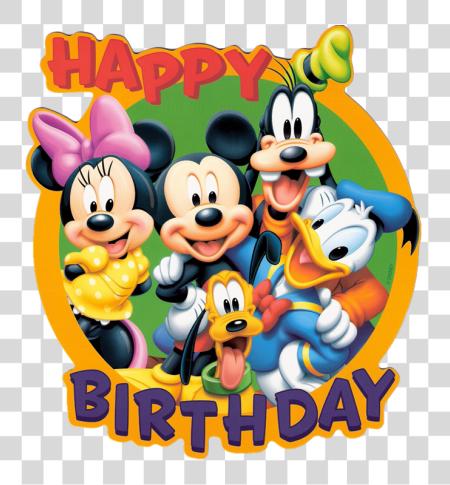 Download Happy Birthday Mickey Mouse PNG file