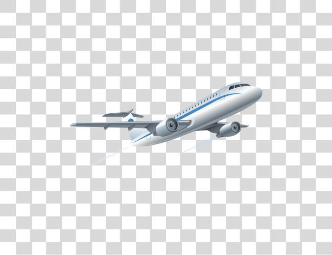 Download Plane Taking Off in Sky Clip Art