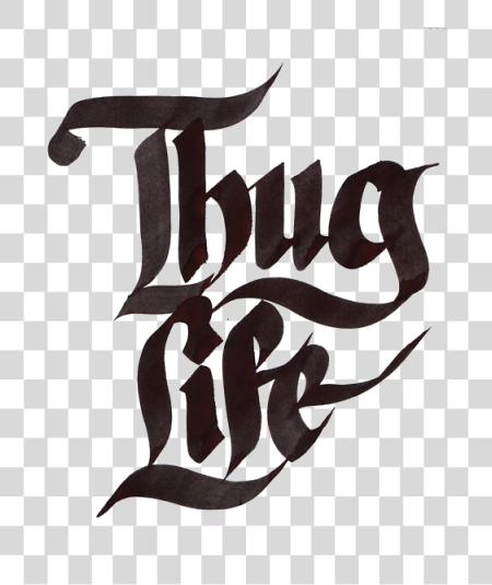 下载 Thug Life 文本 PNG file