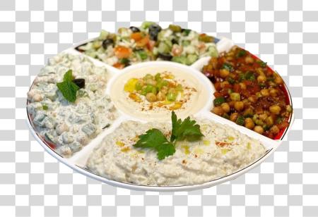 Download medio oriental mezze plato PNG file