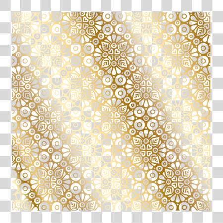 Download islamic decoration pattern gold PNG file