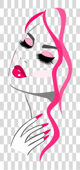 Download Beauty Makeup Girl Illustration PNG file