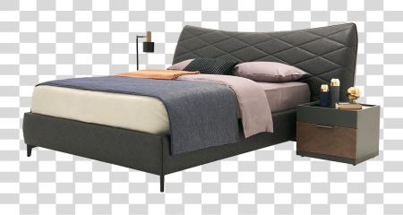 Download modern and stylish bedroom set PNG file