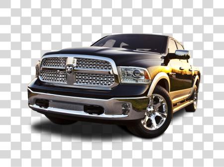 Download black Ram pickup truck front view PNG file