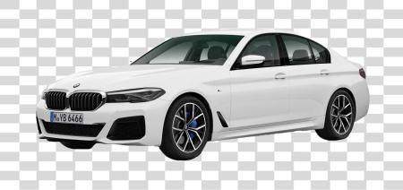 Download BMW 540i Luxury Car White Color PNG file