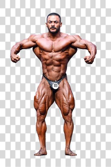 Download a Body Builder Guy Showing His Body PNG file