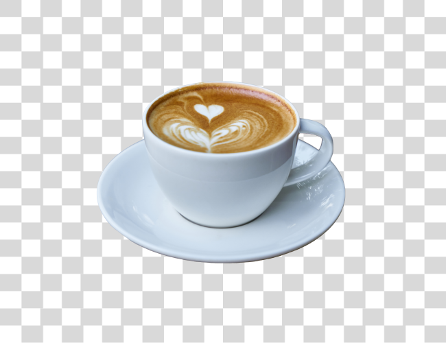 Download taza de capuchino con dos corazones latte arte Clip arte