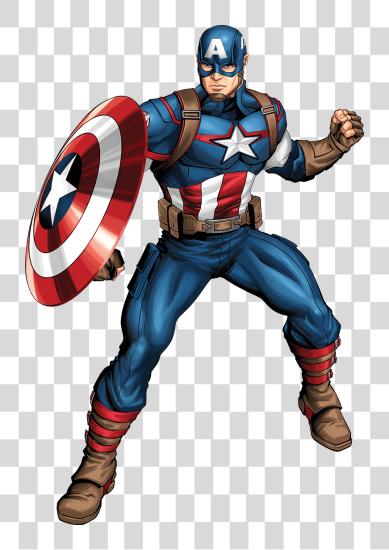 Download Captain America Cartoon PNG file