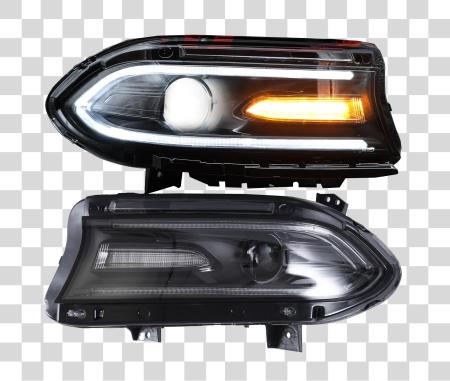 Download Car Headlights for a Dodge Charger PNG file